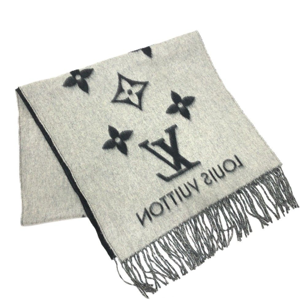 Louis Vuitton Scarf Monogram Reykjavik Cashmere Black — view 2