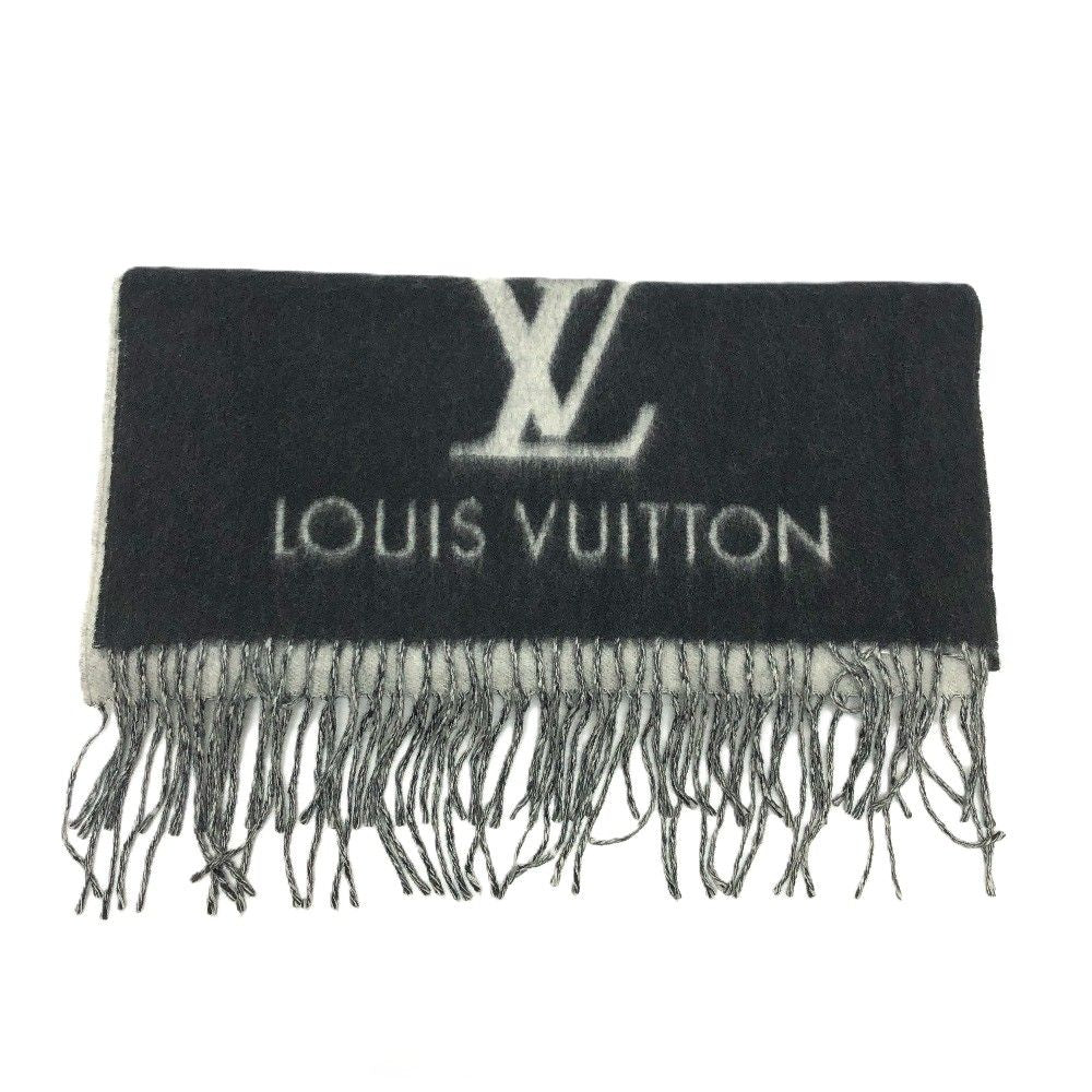 Louis Vuitton Scarf Monogram Reykjavik Cashmere Black — view 3