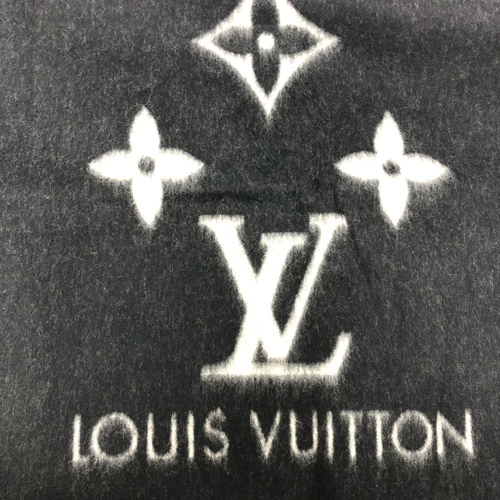 Louis Vuitton Scarf Monogram Reykjavik Cashmere Black — view 7