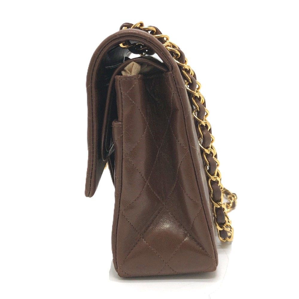 Chanel Shoulder Bag Quilted 25 Lambskin Brown — view 4