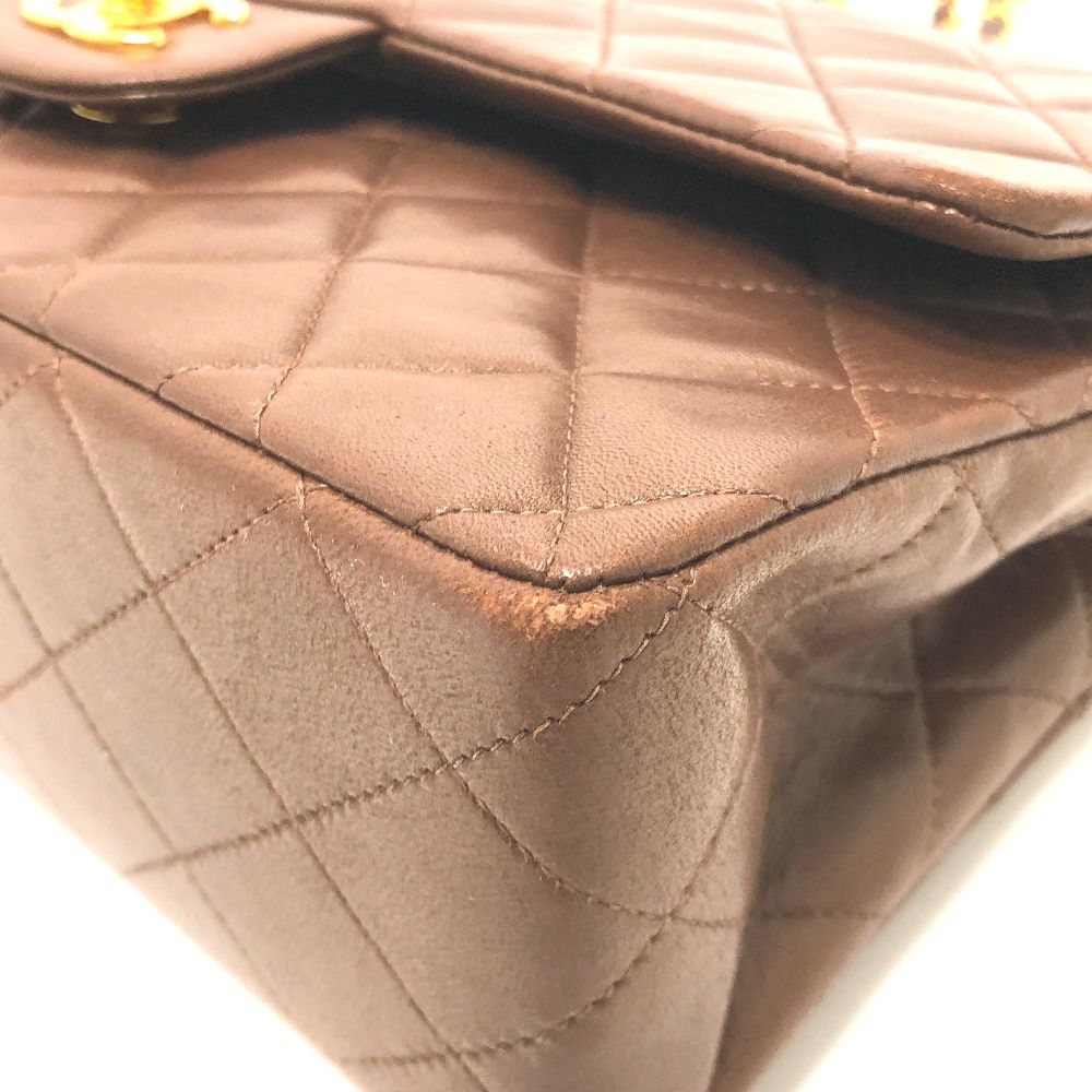 Chanel Shoulder Bag Quilted 25 Lambskin Brown — view 6