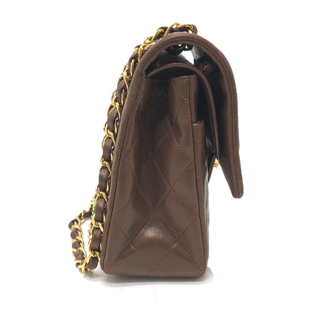Chanel Shoulder Bag Quilted 25 Lambskin Brown — view 3