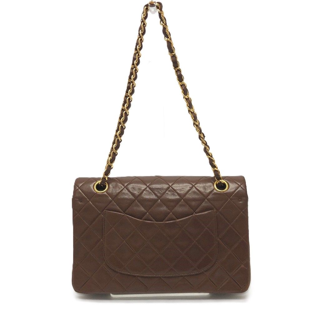 Chanel Shoulder Bag Quilted 25 Lambskin Brown — view 2