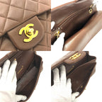Chanel Shoulder Bag Quilted 25 Lambskin Brown — view 8
