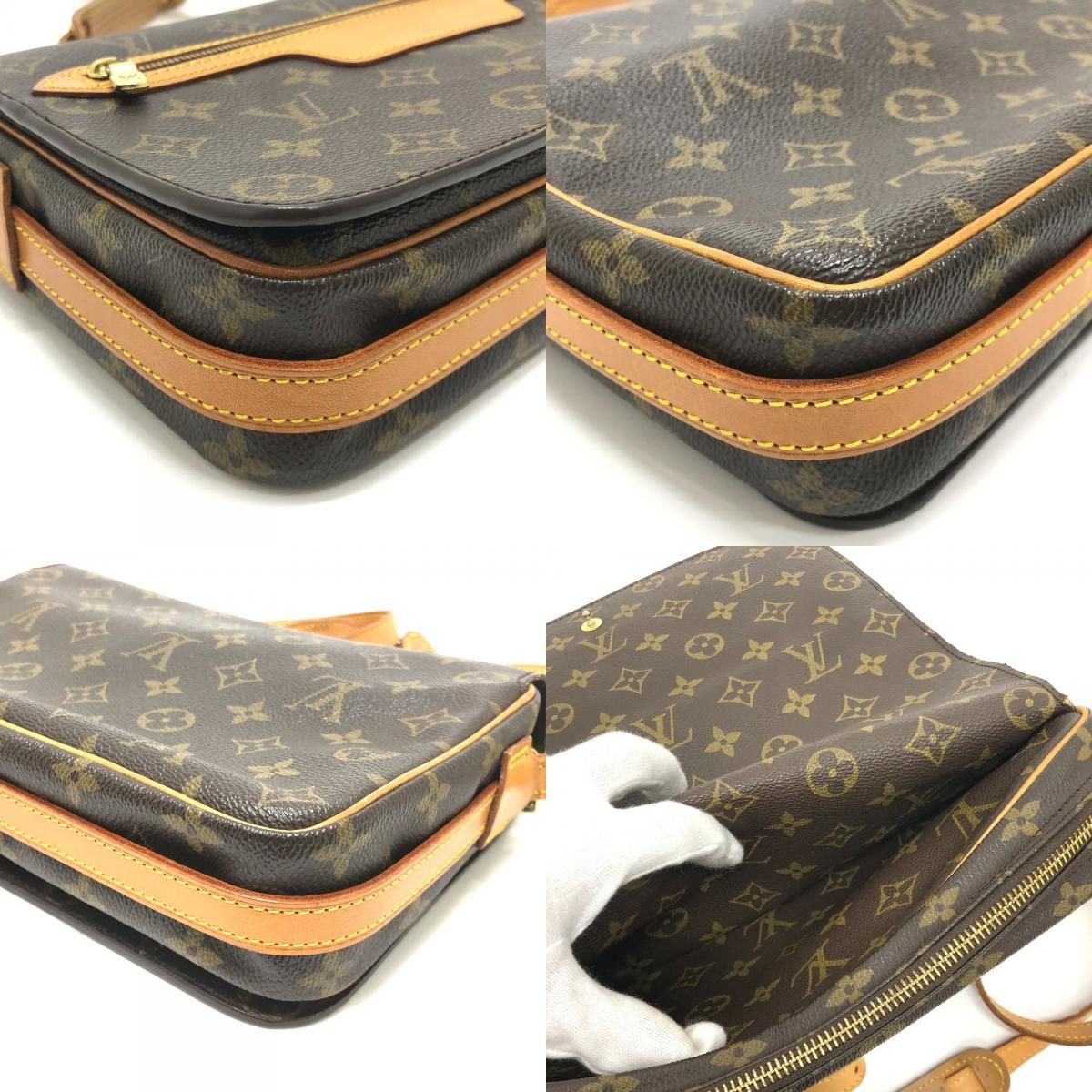 Louis Vuitton Shoulder Bag Saint Germain 28 Monogram Canvas Brown — view 7
