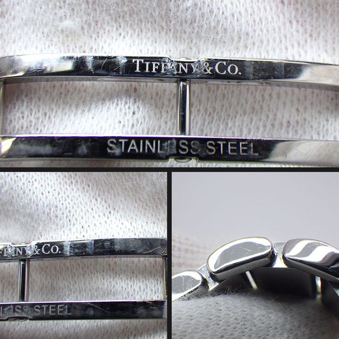 Tiffany & Co Watch Gemea Tonneau Black Dial Roman Index SS Quartz Analog — view 9