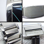 Tiffany & Co Watch Gemea Tonneau Black Dial Roman Index SS Quartz Analog — view 8