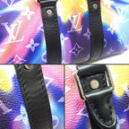 Louis Vuitton Shoulder Bag Keepall XS Multicolor Monogram Sunset Black Leather — view 9
