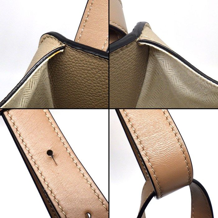 Loewe Shoulder Bag Hammock Small Sand Soft Grain Calf Gold — view 9