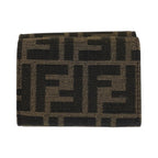 Fendi Zucca Baguette Micro Brown Gold Compact Wallet — view 2