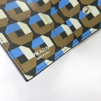 Prada Saffiano Leather Triangle Key Case Key Ring Rows Multicolor Black — view 5