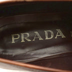 Prada Loafer Leather 37.5 Brown KU — view 5