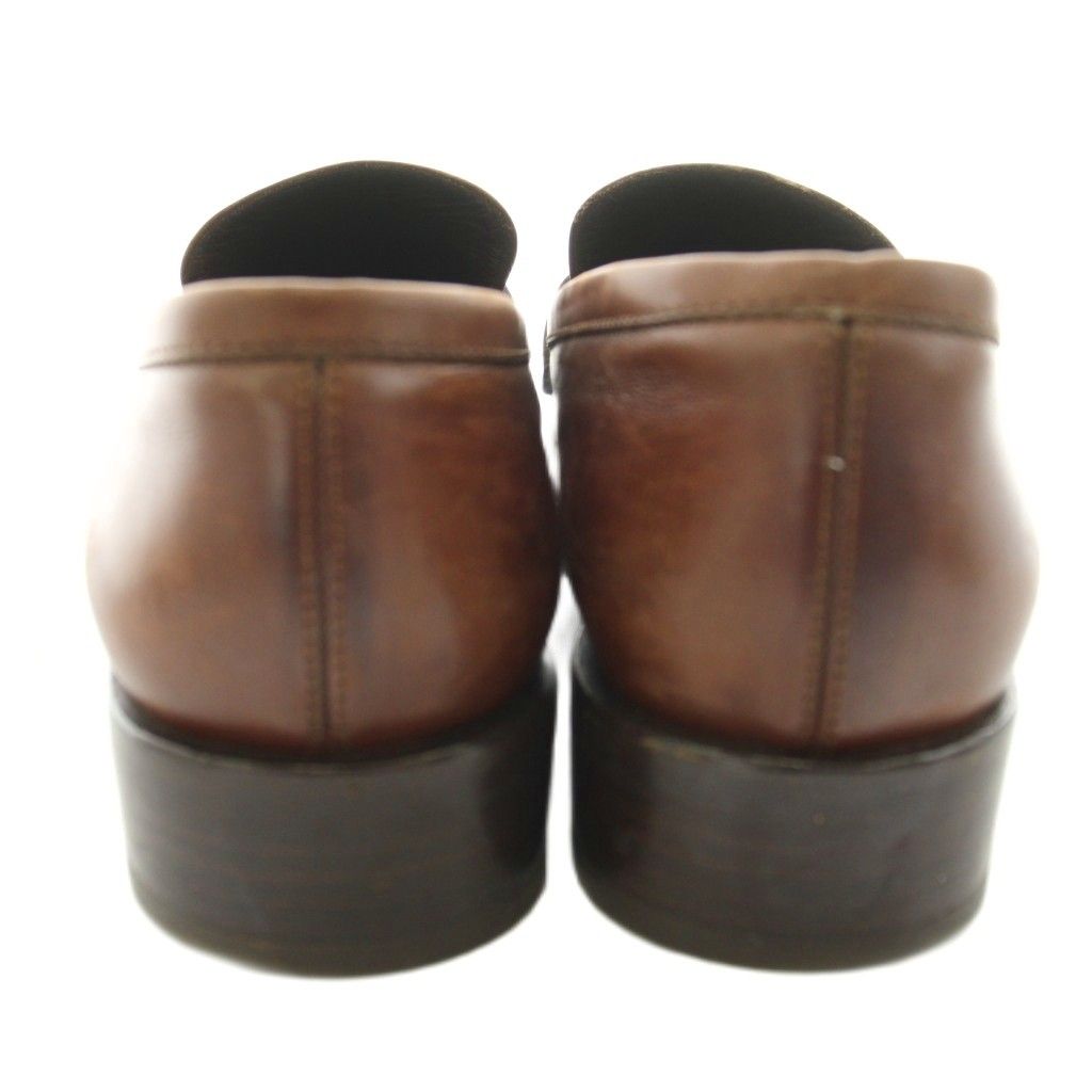 Prada Loafer Leather 37.5 Brown KU — view 3