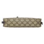 Gucci 2-Way Shoulder Bag GG Emblem Beige Black Pouch Small — view 3