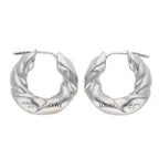 Loewe Napa Twist Silver Earrings — view 4