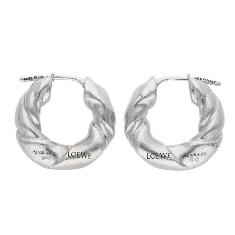 Loewe Napa Twist Silver Earrings — view 4