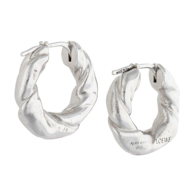 Loewe Napa Twist Silver Earrings — view 2
