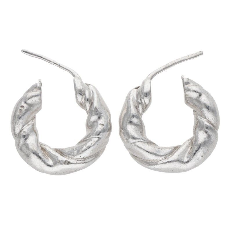 Loewe Napa Twist Silver Earrings — view 5