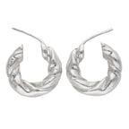 Loewe Napa Twist Silver Earrings — view 5