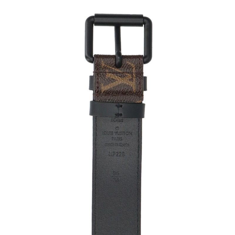 Louis Vuitton Ceinture Signature Monogram Leather Chain Decoration Belt 95 — view 5
