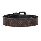 Louis Vuitton Ceinture Signature Monogram Leather Chain Decoration Belt 95 — view 2
