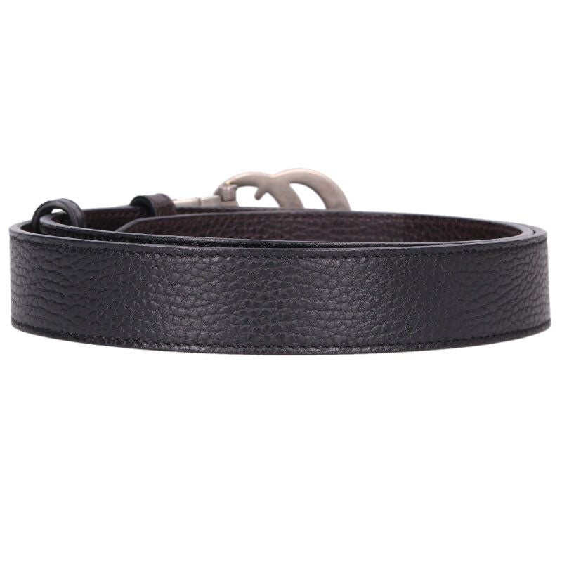 Gucci GG Logo Buckle Reversible Leather Belt 90 — view 2