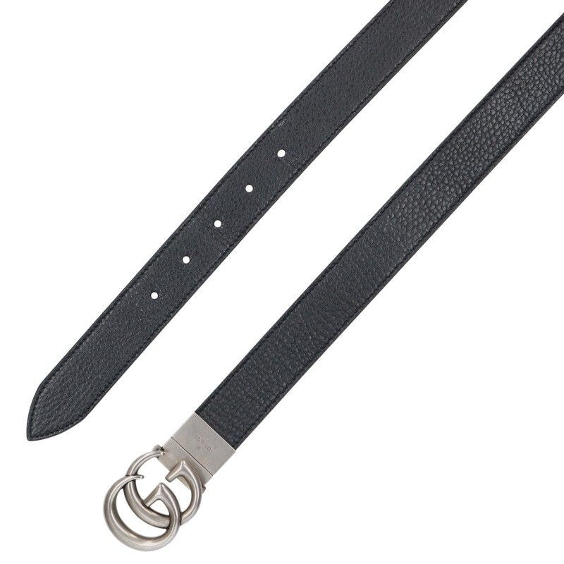 Gucci GG Logo Buckle Reversible Leather Belt 90 — view 4