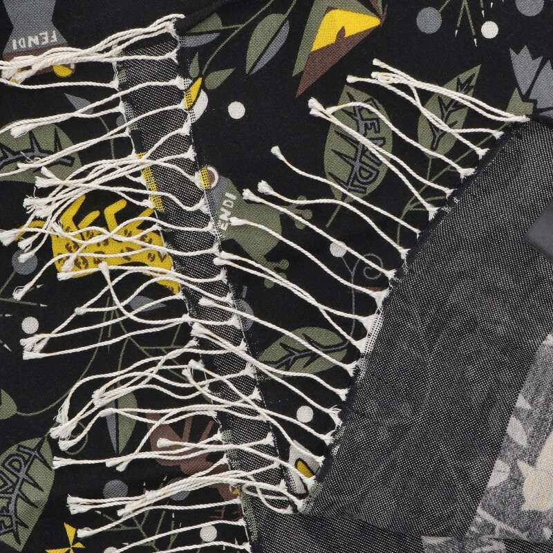 Fendi All Over Wool Shawl Scarf — view 3