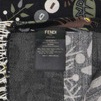 Fendi All Over Wool Shawl Scarf — view 2