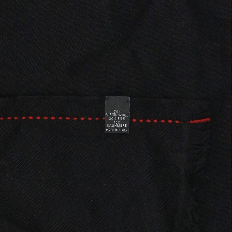 Dior Homme Cashmere Blend Stitch Shawl Scarf — view 2