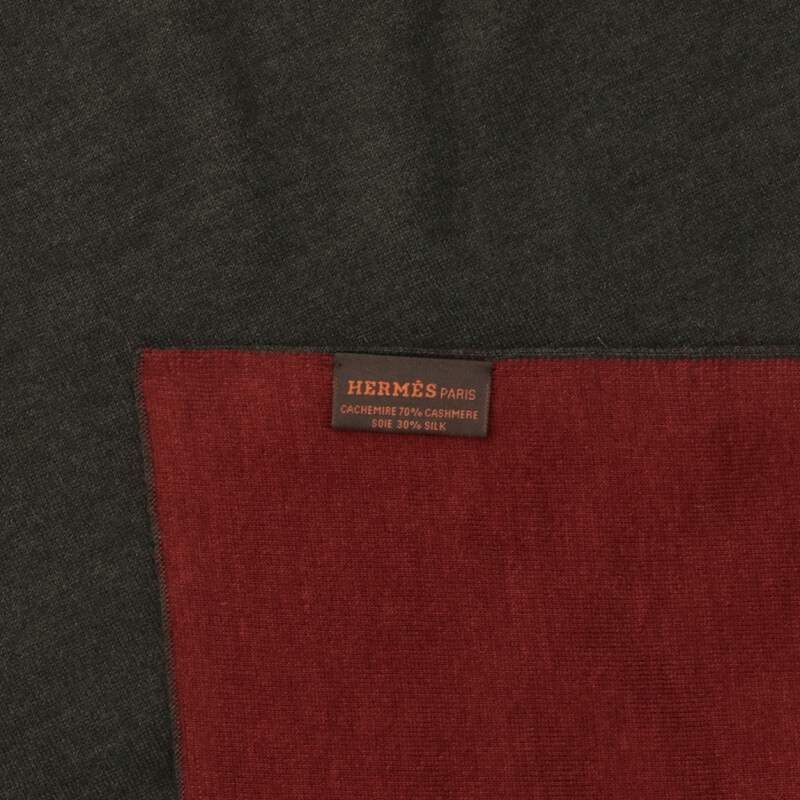 Hermes Cashmere Silk Large Shawl Scarf — view 2