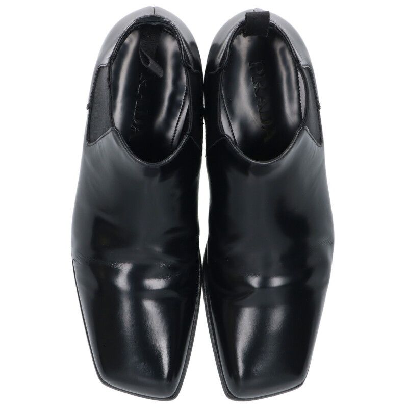 Prada Side Gore Square Toe Boots 5 — view 4