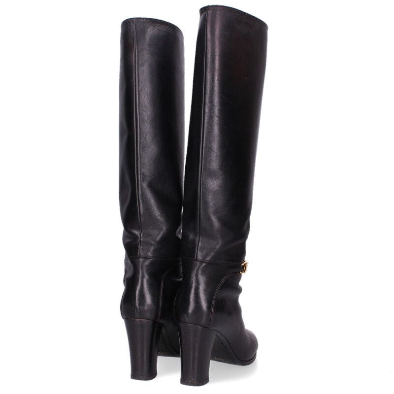 Celine Triomphe Leather Long Boots 35 — view 2