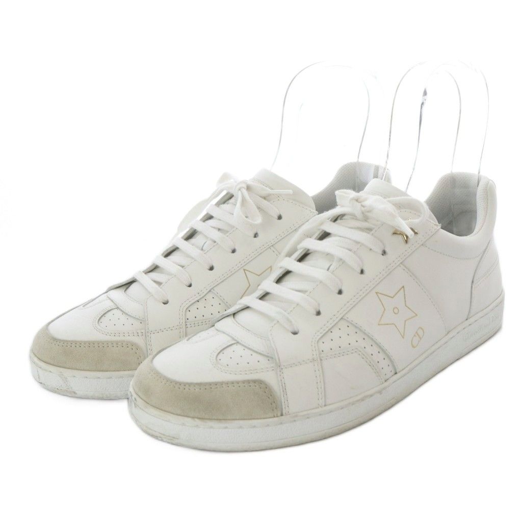 Dior Star Sneakers Low Cut Leather 38 White — view 2
