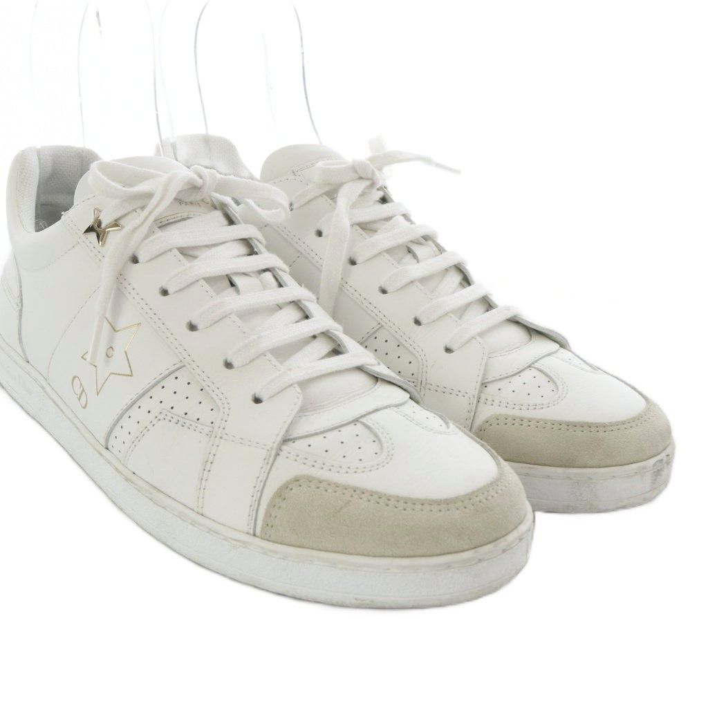 Dior Star Sneakers Low Cut Leather 38 White — view 8