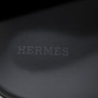 Hermes Gold Mule Mouton Sandals Flat Suede 38 Brown — view 6