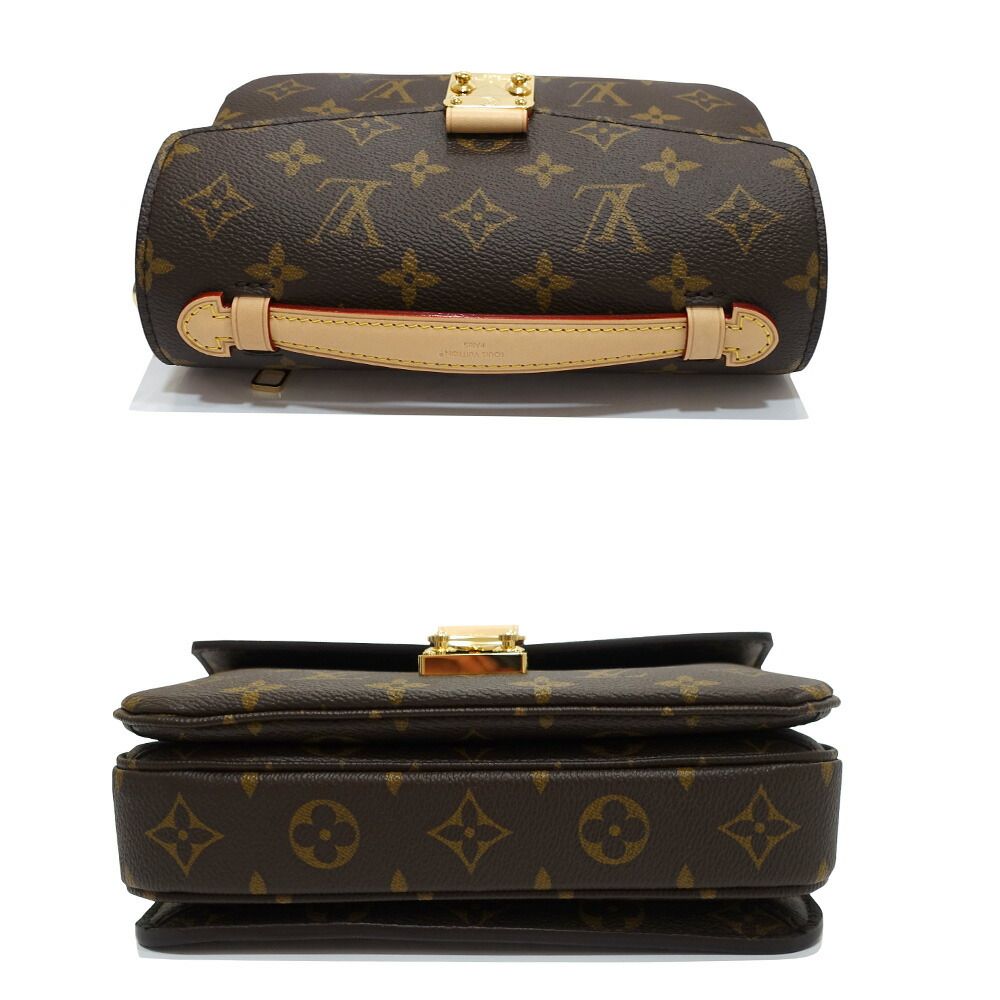 Louis Vuitton Pochette Metis East West Shoulder Bag Monogram Canvas Gold — view 3