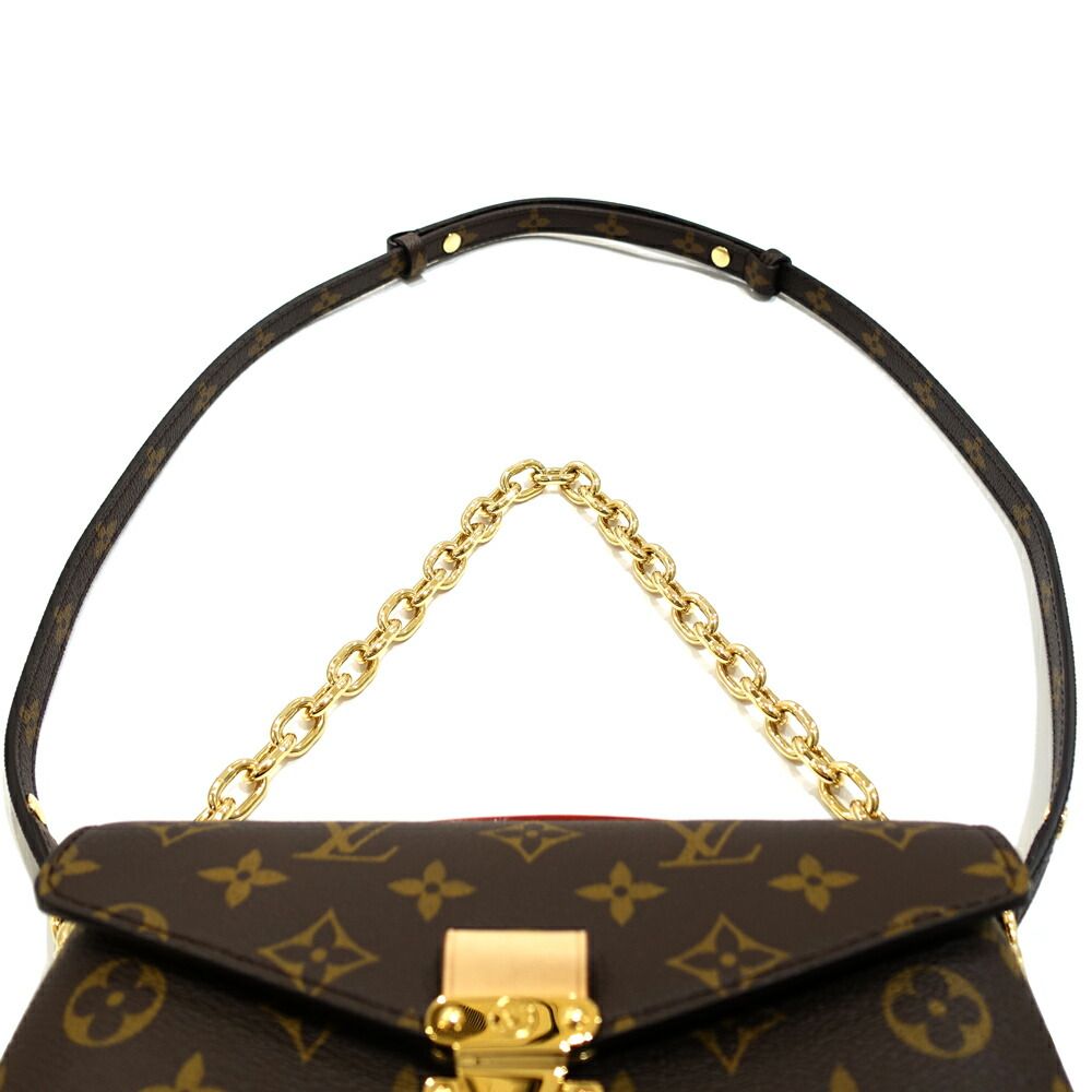 Louis Vuitton Pochette Metis East West Shoulder Bag Monogram Canvas Gold — view 6