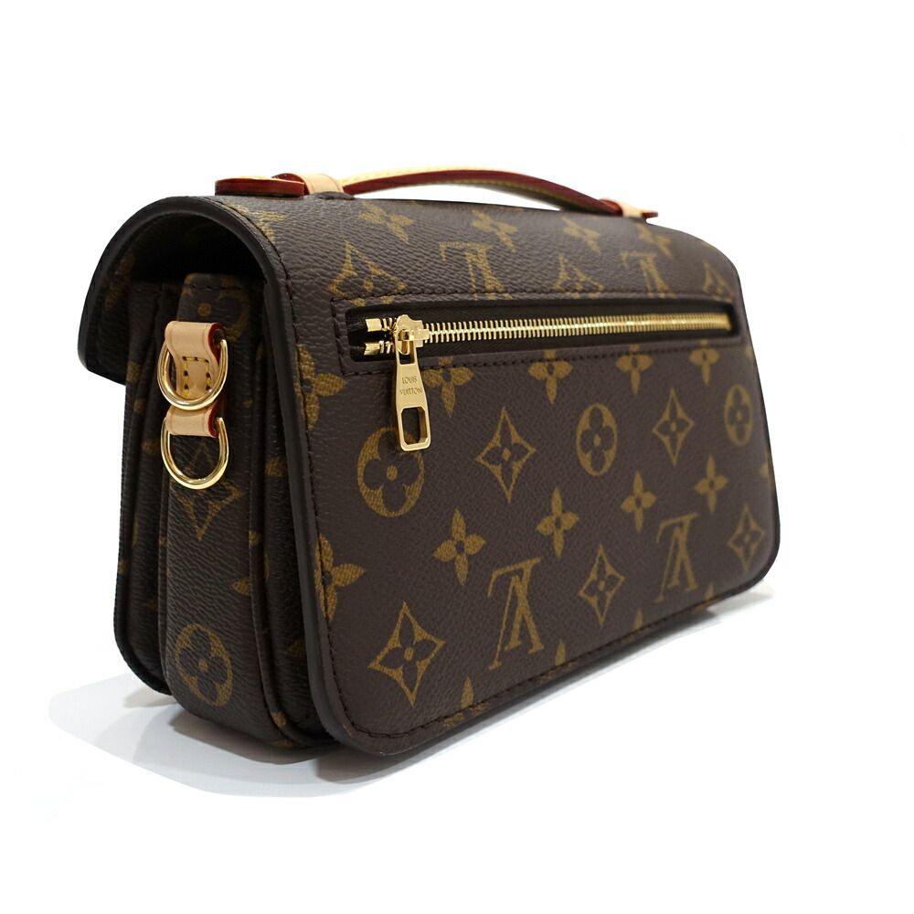Louis Vuitton Pochette Metis East West Shoulder Bag Monogram Canvas Gold — view 2