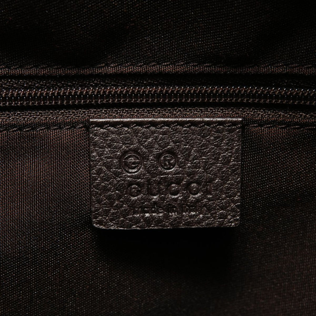 Gucci Boston Bag Sherry Line GG Crystal Gold Canvas — view 9