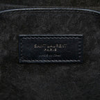 Saint Laurent Charlotte Toy Logo Shoulder Bag Black Patent Leather — view 7