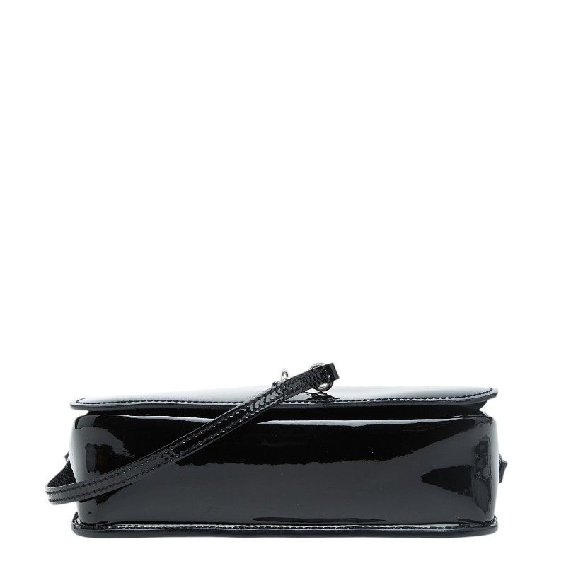 Saint Laurent Charlotte Toy Logo Shoulder Bag Black Patent Leather — view 3