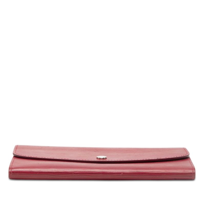 Louis Vuitton Epi Portefeuille Emily Wallet Fuchsia Red Leather — view 3