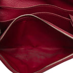Louis Vuitton Epi Portefeuille Emily Wallet Fuchsia Red Leather — view 4