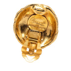 Chanel Vintage CC Logo Earrings Gold Plated — view 3