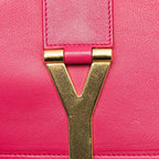 Saint Laurent Classic Yline Satchel Small Chain Crossbody Shoulder Bag Pink — view 4