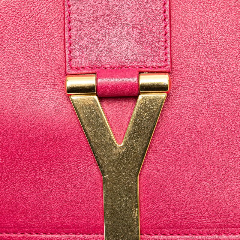 Saint Laurent Classic Yline Satchel Small Chain Crossbody Shoulder Bag Pink — view 4