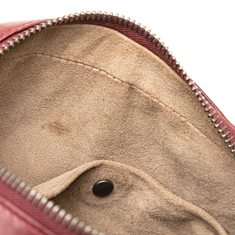 Bottega Veneta Intrecciato Waist Bag Wine Red Gold Leather — view 9