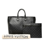 Louis Vuitton Monogram Eclipse Grand Sac Tote Gray Black Leather — view 7