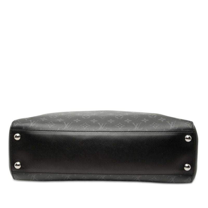 Louis Vuitton Monogram Eclipse Grand Sac Tote Gray Black Leather — view 3